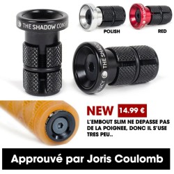 EMBOUTS DE POIGNEES SHADOW DEADBOLT SLIM NOIR
